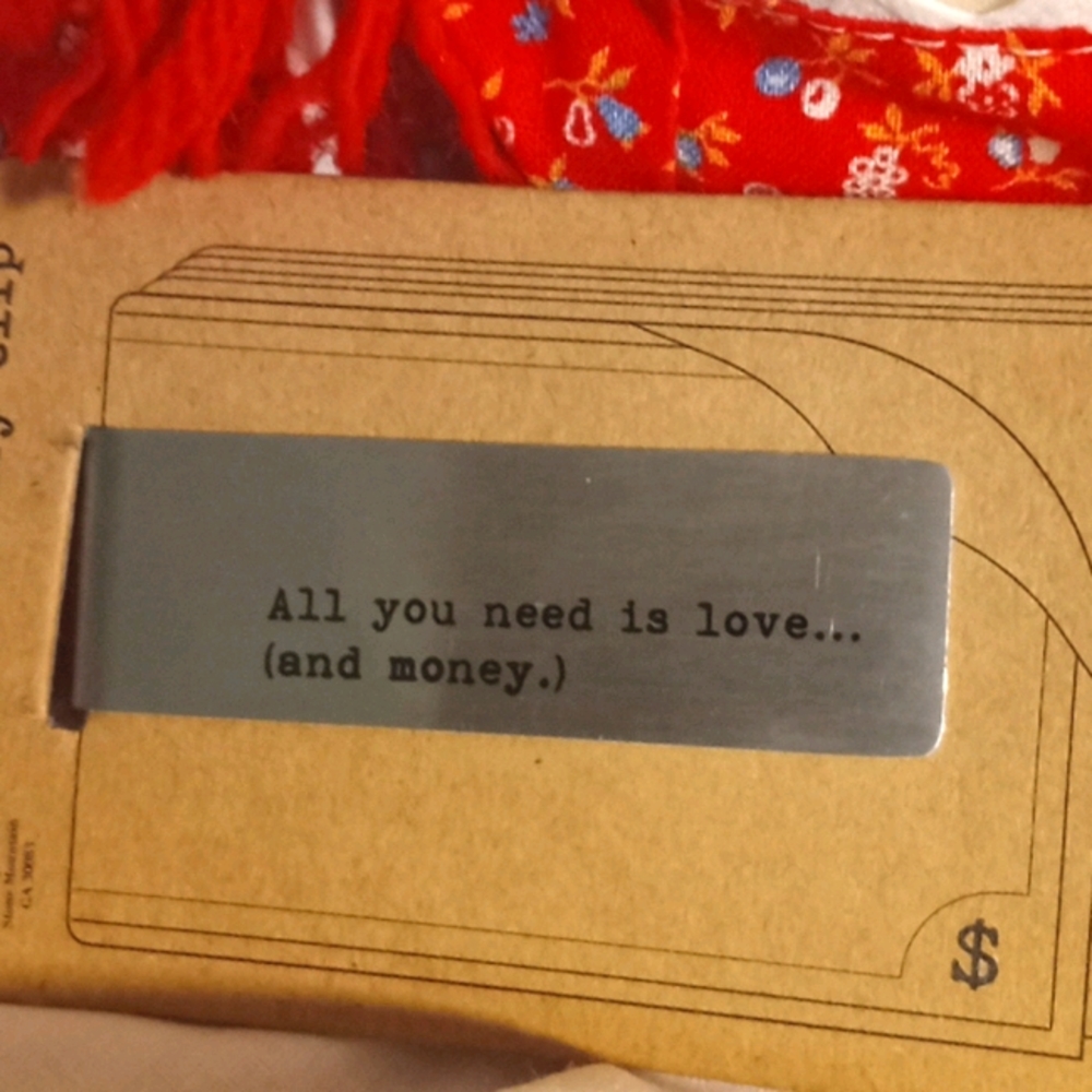 Mud pie engraved money clip